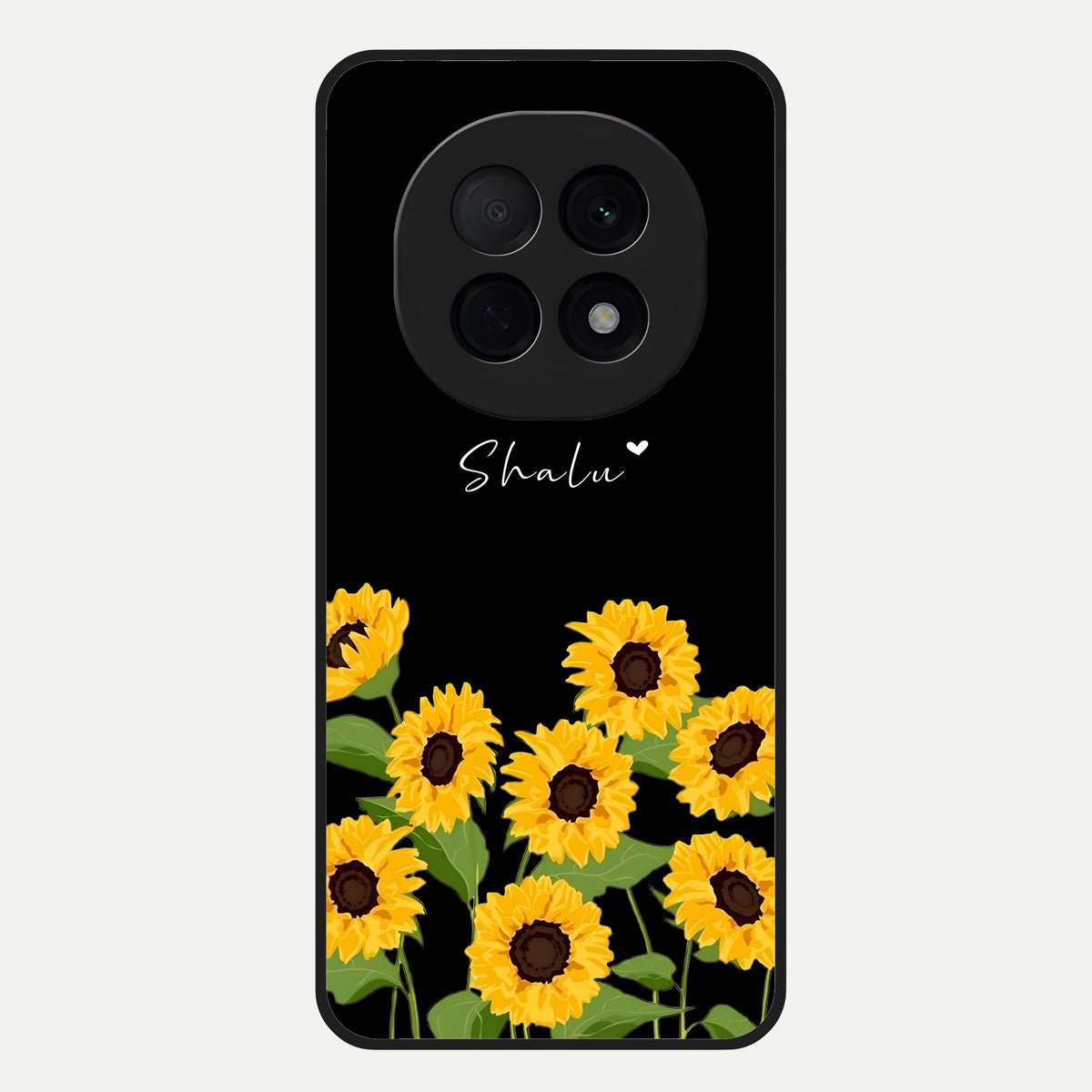 Sunflower Sky Bloom Glass Case For Oppo F29 Pro 5G back cover – full design glossy printed glass finish