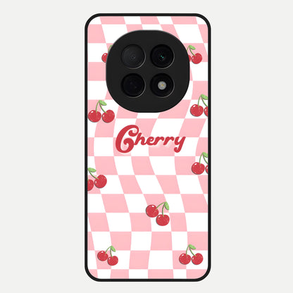 Sweet Cherry Vibes Glass Case For Oppo F29 Pro 5G back cover – full design glossy printed glass finish