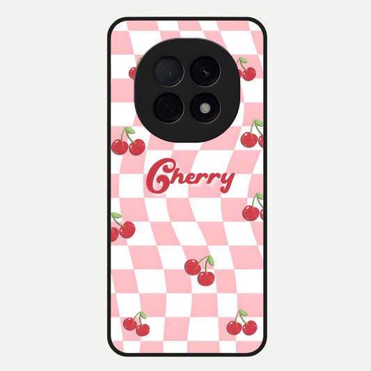  Sweet Cherry Vibes Glass Case For Oppo F29 Pro 5G back cover – full design glossy printed glass finish