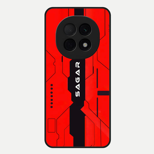  Voltage Rise CYBERPUNK Custom Name Glass Case For Oppo F29 Pro 5G back cover – personalized glossy printed glass finish