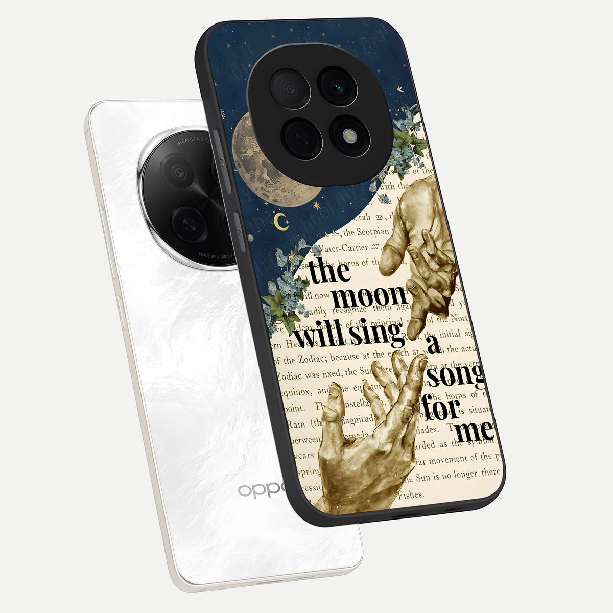  Aesthetic Divine phone case For Oppo F29 Pro 5G showing premium glass back cover with detailed artwork