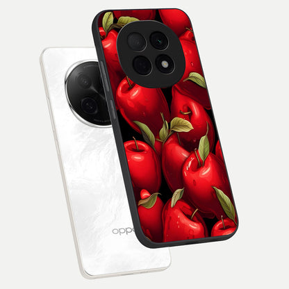  Apple Pattern phone case For Oppo F29 Pro 5G showing premium glass back cover with detailed artwork