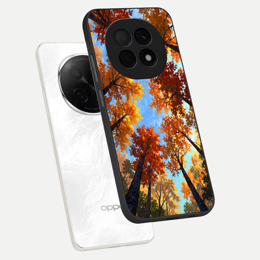  Autumn Sky Rise phone case For Oppo F29 Pro 5G showing premium glass back cover with detailed artwork