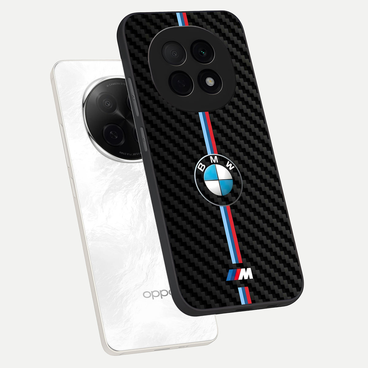 BMW Pattern phone case For Oppo F29 Pro 5G showing premium glass back cover with detailed artwork