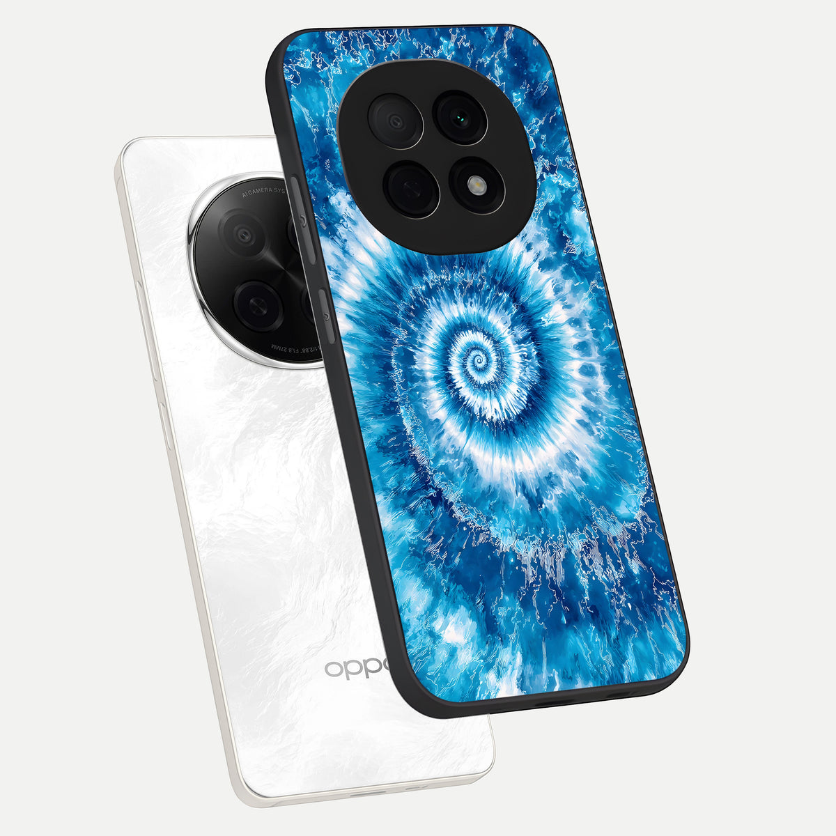 Blue Galaxy Wave phone case For Oppo F29 Pro 5G showing premium glass back cover with detailed artwork