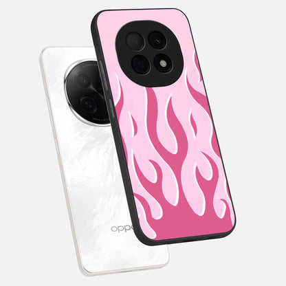 Blush Flame Energy phone case For Oppo F29 Pro 5G showing premium glass back cover with detailed artwork