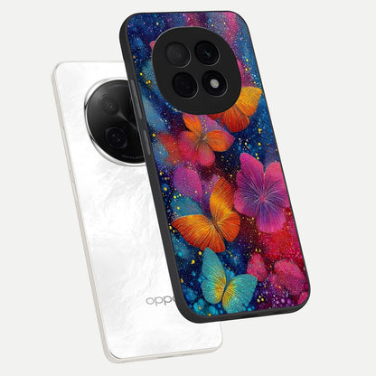  Butterfly Dream Mist phone case For Oppo F29 Pro 5G showing premium glass back cover with detailed artwork