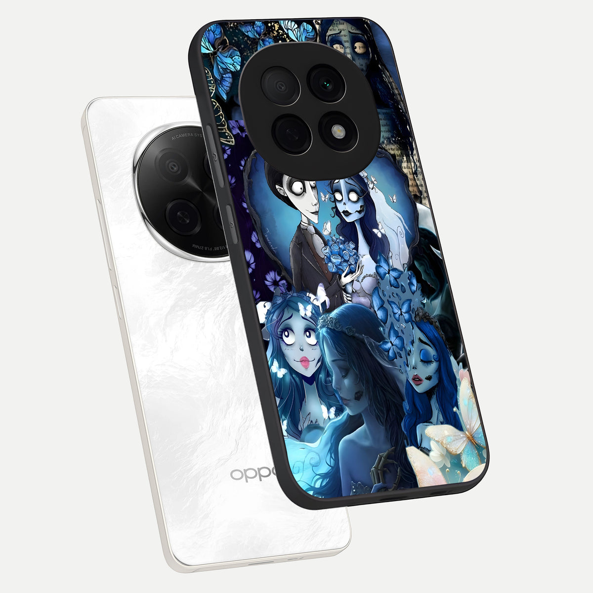  Butterfly Ghost Soul phone case For Oppo F29 Pro 5G showing premium glass back cover with detailed artwork