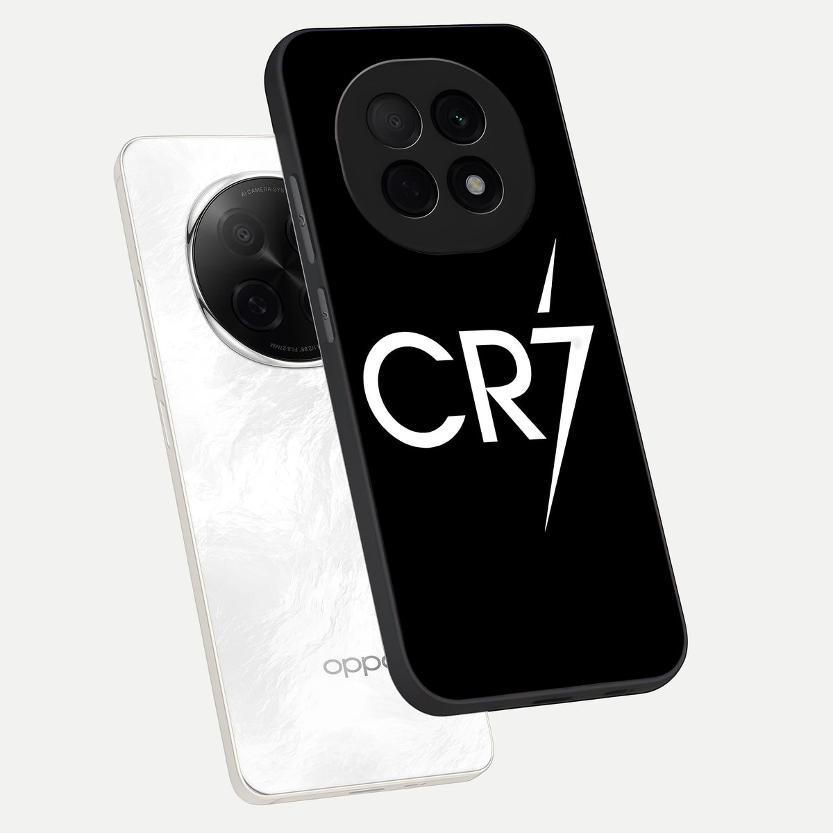  CR7 Elite Strike phone case For Oppo F29 Pro 5G showing premium glass back cover with detailed artwork