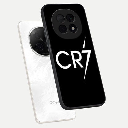  CR7 Elite Strike phone case For Oppo F29 Pro 5G showing premium glass back cover with detailed artwork