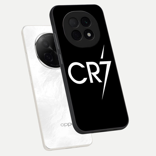  CR7 Elite Strike phone case For Oppo F29 Pro 5G showing premium glass back cover with detailed artwork