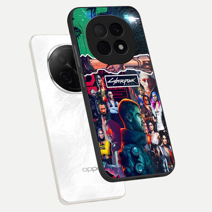  CYBERPUNK Legacy phone case For Oppo F29 Pro 5G showing premium glass back cover with detailed artwork