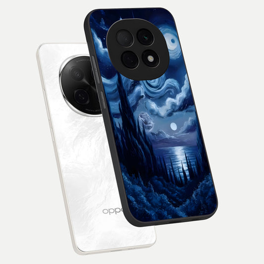  Celestial Dream Van Gogh phone case For Oppo F29 Pro 5G showing premium glass back cover with detailed artwork