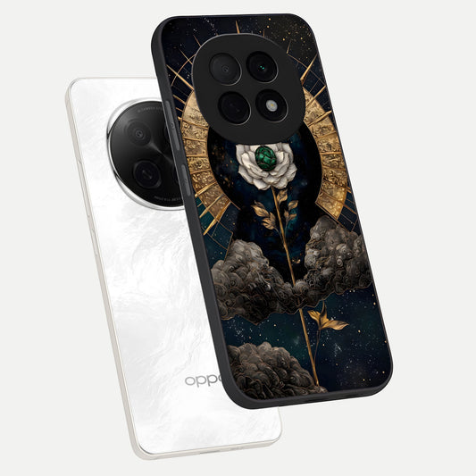  Celestial Lotus Morang phone case For Oppo F29 Pro 5G showing premium glass back cover with detailed artwork