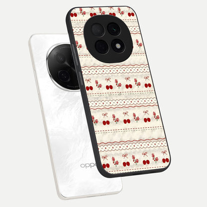  Cherry Bloom Charm phone case For Oppo F29 Pro 5G showing premium glass back cover with detailed artwork