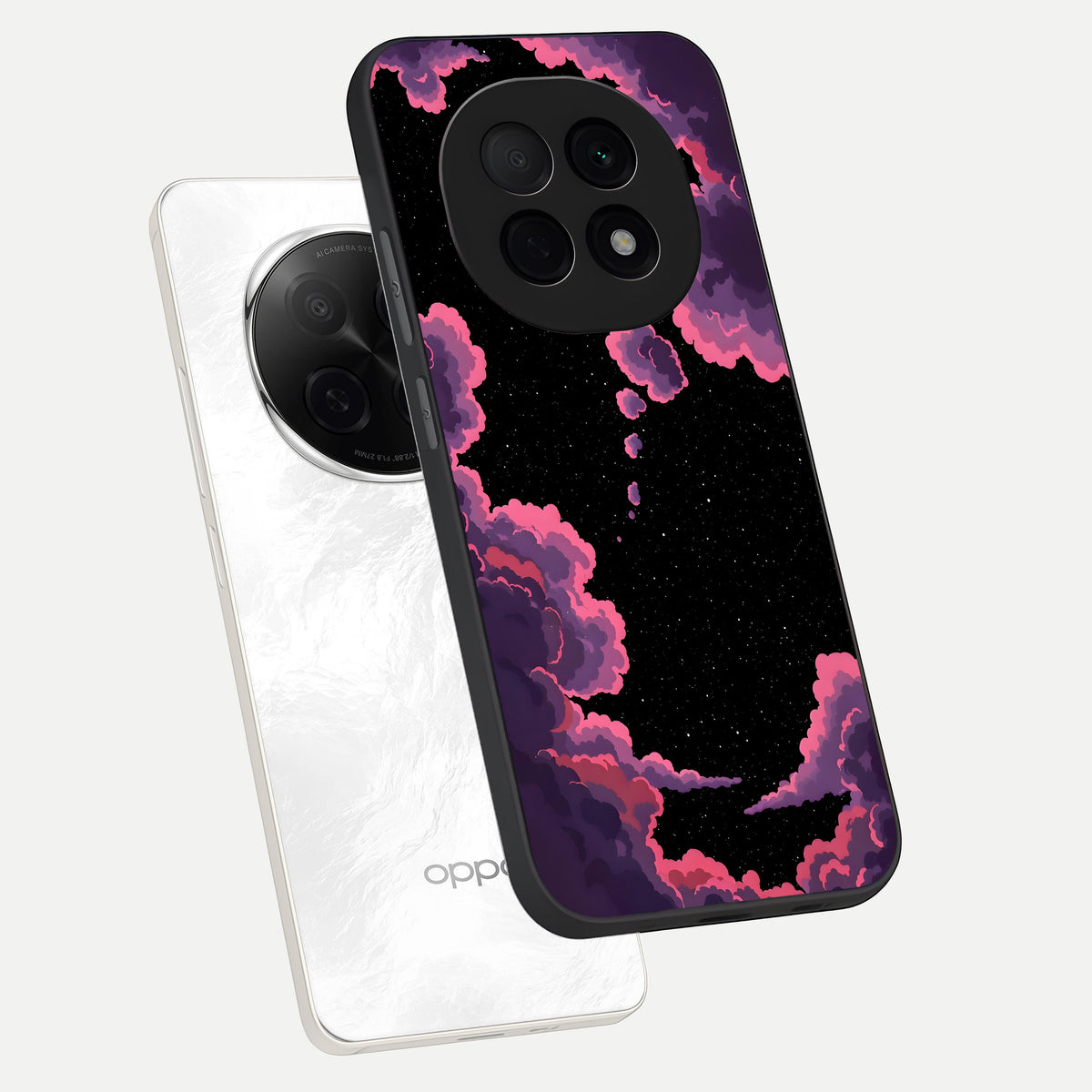  Cosmic Cloud Journey phone case For Oppo F29 Pro 5G showing premium glass back cover with detailed artwork