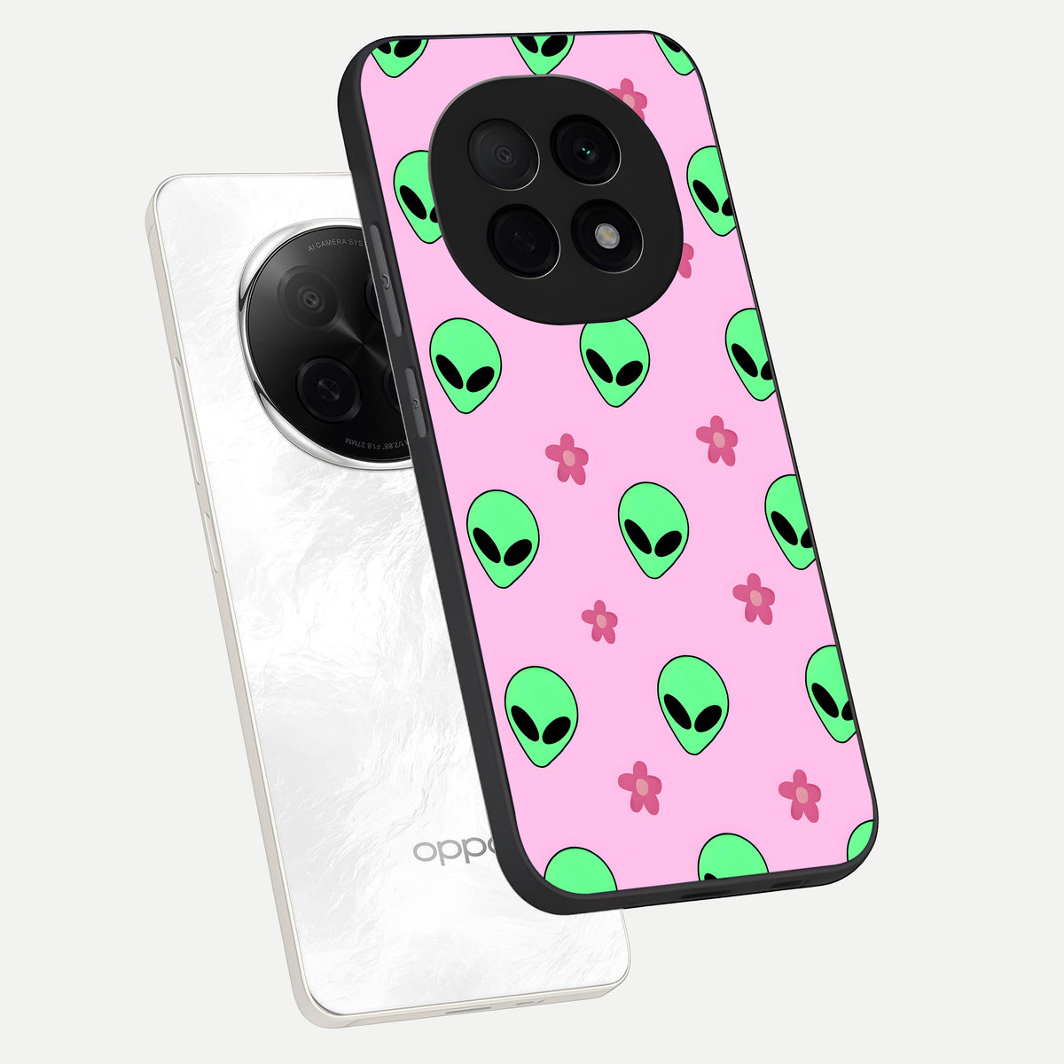  Cosmic Cute Crush phone case For Oppo F29 Pro 5G showing premium glass back cover with detailed artwork