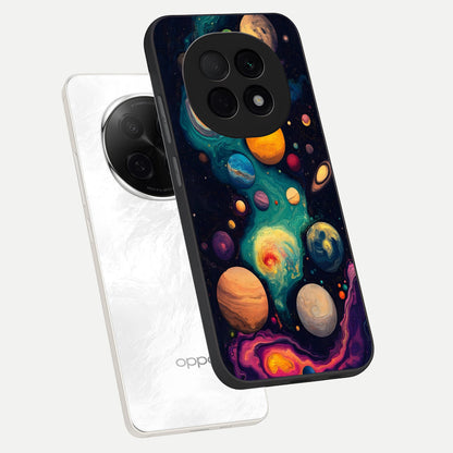 Cosmic Planet Journey phone case For Oppo F29 Pro 5G showing premium glass back cover with detailed artwork