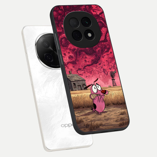  Courage Under Sky phone case For Oppo F29 Pro 5G showing premium glass back cover with detailed artwork
