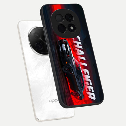  Crimson Challenger Fury phone case For Oppo F29 Pro 5G showing premium glass back cover with detailed artwork