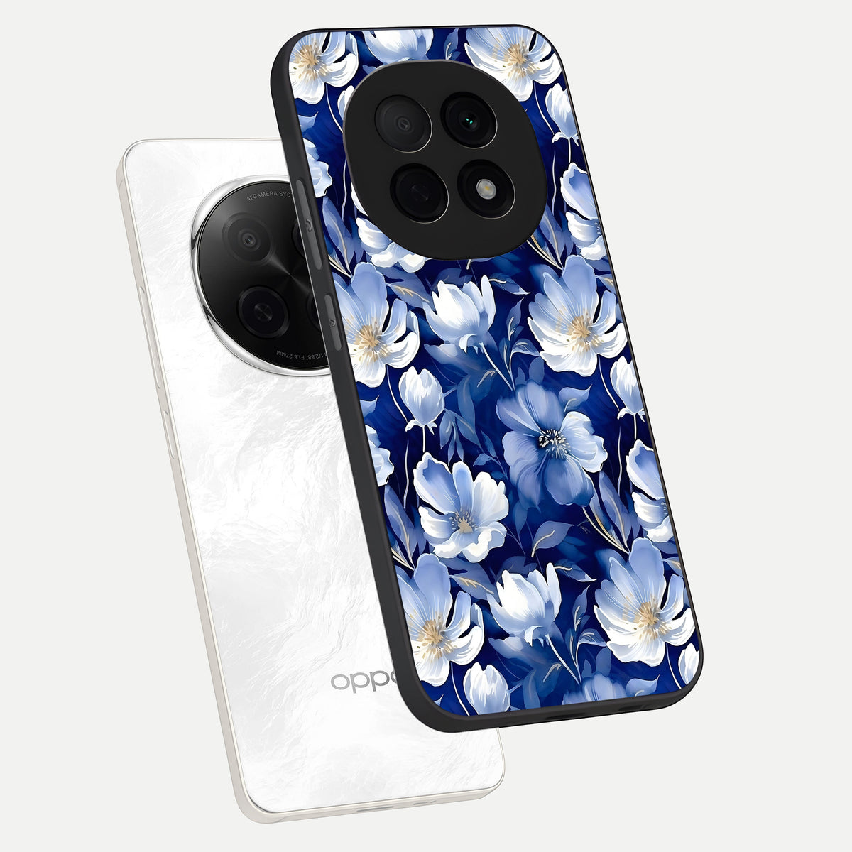  Cute Floral Patterns phone case For Oppo F29 Pro 5G showing premium glass back cover with detailed artwork