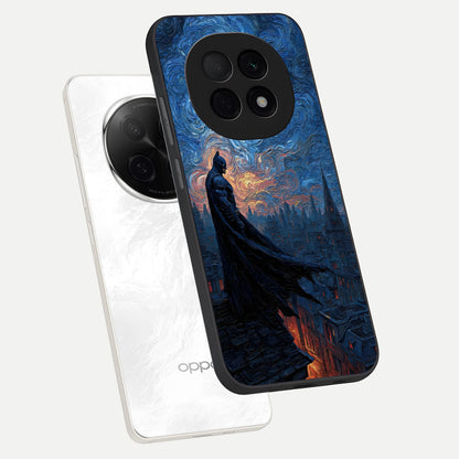  Dark Knight Dusk phone case For Oppo F29 Pro 5G showing premium glass back cover with detailed artwork