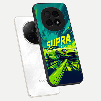  Electric Supra Thunder phone case For Oppo F29 Pro 5G showing premium glass back cover with detailed artwork