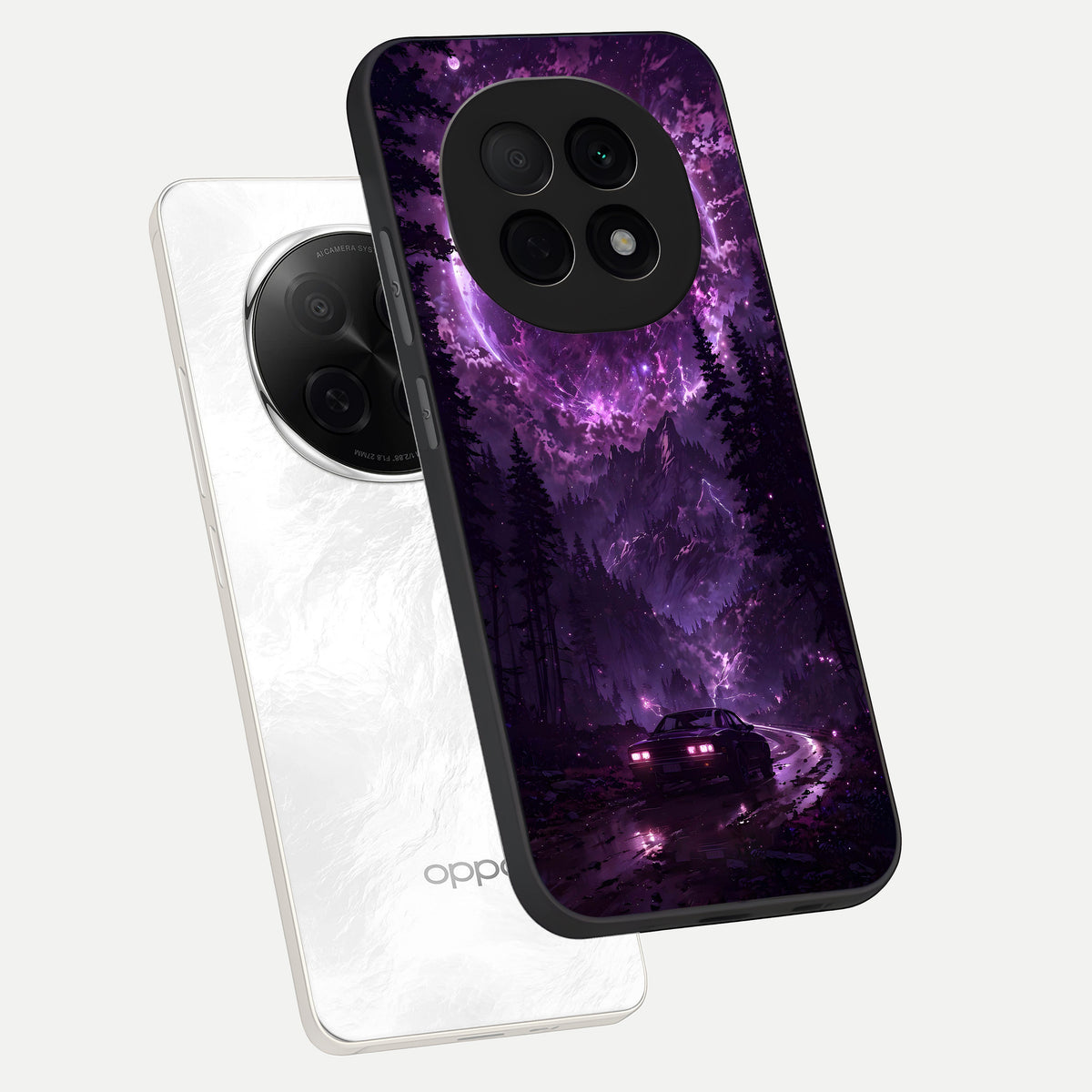  Eternal Cosmic Drive phone case For Oppo F29 Pro 5G showing premium glass back cover with detailed artwork