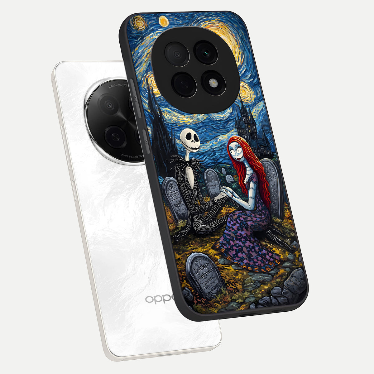  Eternal Night Love phone case For Oppo F29 Pro 5G showing premium glass back cover with detailed artwork