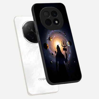  Galactic Shiva Vision phone case For Oppo F29 Pro 5G showing premium glass back cover with detailed artwork