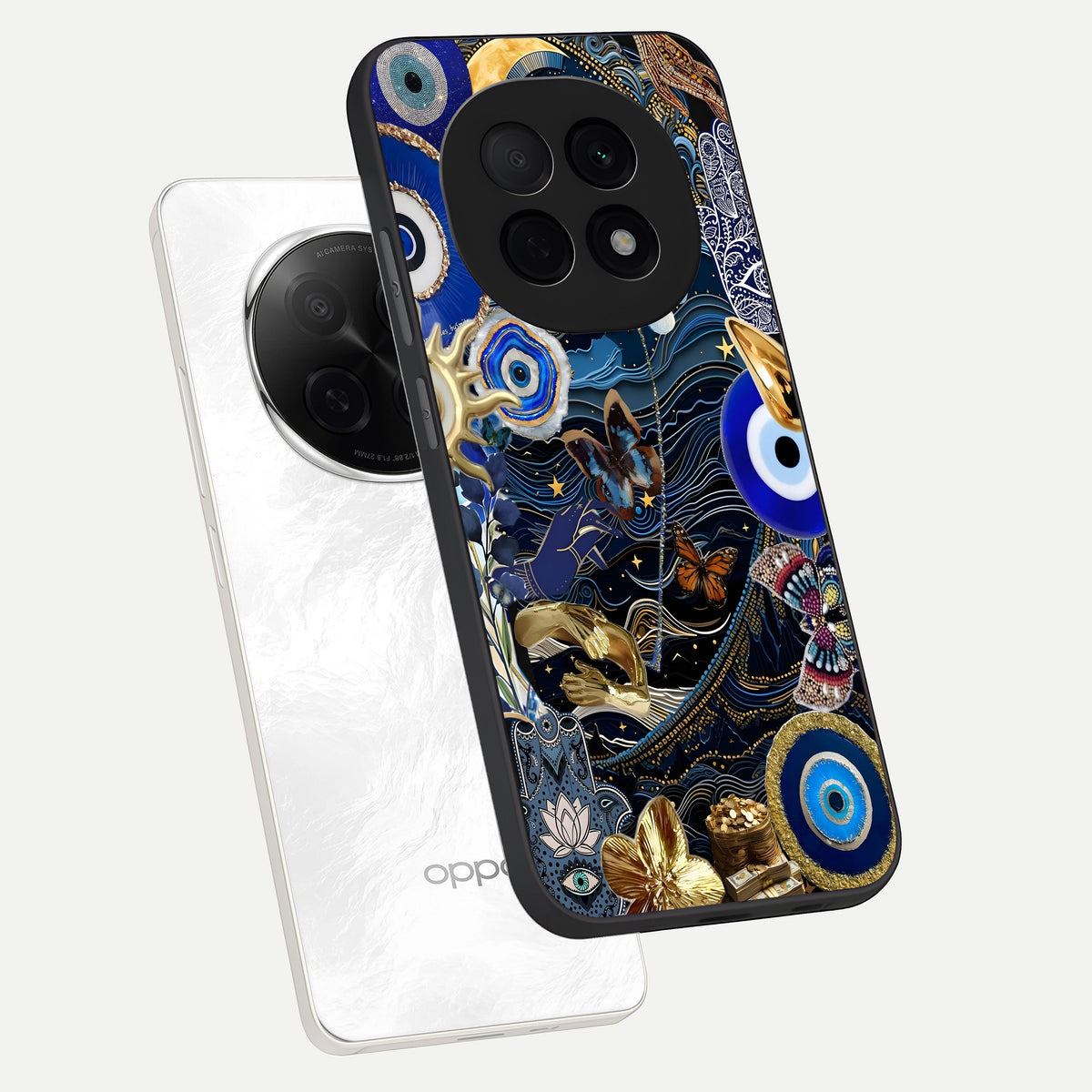  Golden Moon Magic phone case For Oppo F29 Pro 5G showing premium glass back cover with detailed artwork