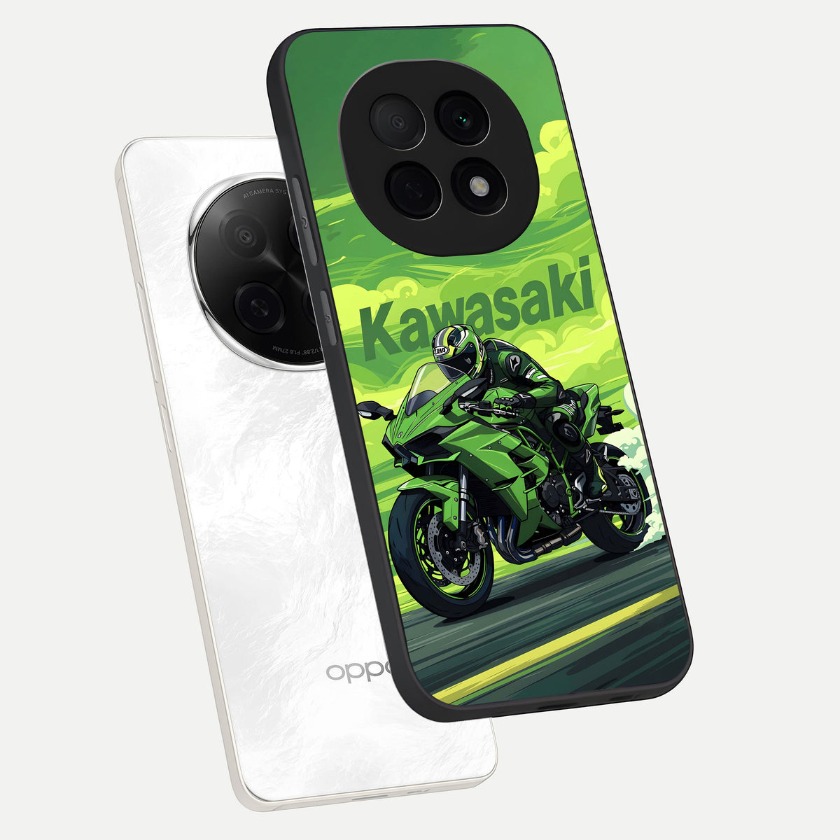  Greenery Sky phone case For Oppo F29 Pro 5G showing premium glass back cover with detailed artwork