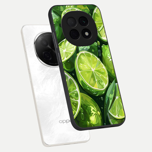  Green Kawasaki phone case For Oppo F29 Pro 5G showing premium glass back cover with detailed artwork