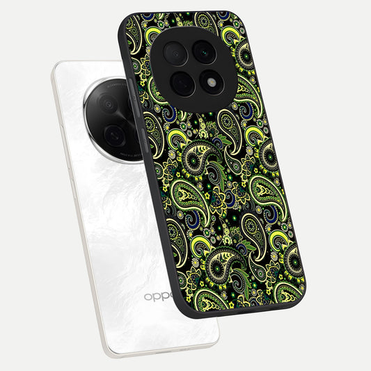  Green Lemon phone case For Oppo F29 Pro 5G showing premium glass back cover with detailed artwork