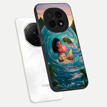  Heart of Ocean phone case For Oppo F29 Pro 5G showing premium glass back cover with detailed artwork