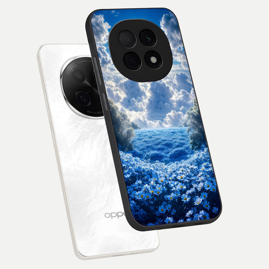  Heavenly Daisy Horizon phone case For Oppo F29 Pro 5G showing premium glass back cover with detailed artwork