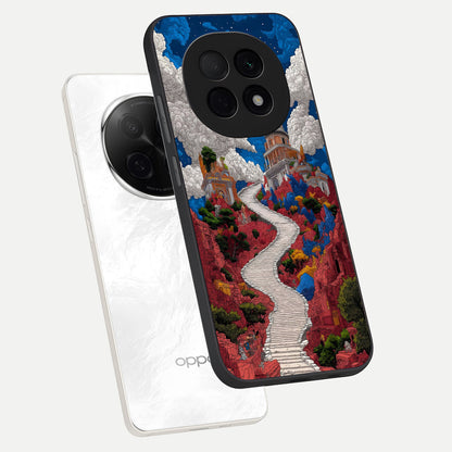  Heavenly Moon Path phone case For Oppo F29 Pro 5G showing premium glass back cover with detailed artwork