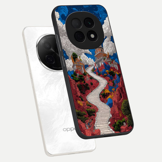  Heavenly Moon Path phone case For Oppo F29 Pro 5G showing premium glass back cover with detailed artwork