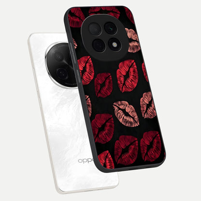  Midnight Kiss Love phone case For Oppo F29 Pro 5G showing premium glass back cover with detailed artwork