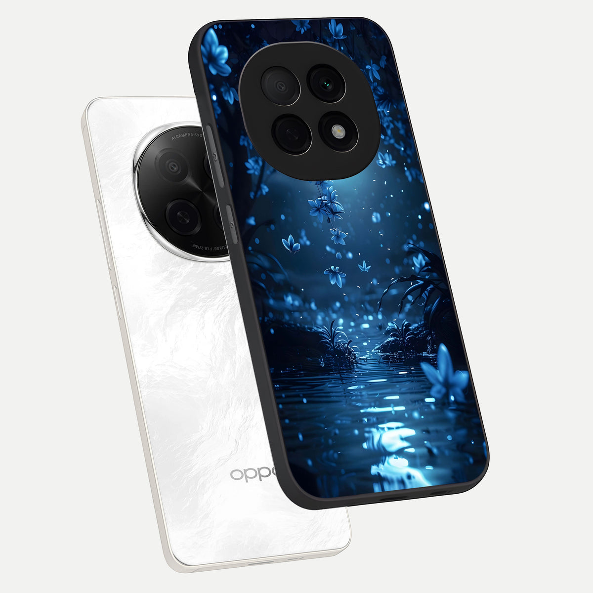  Moonlight Petal Dream phone case For Oppo F29 Pro 5G showing premium glass back cover with detailed artwork