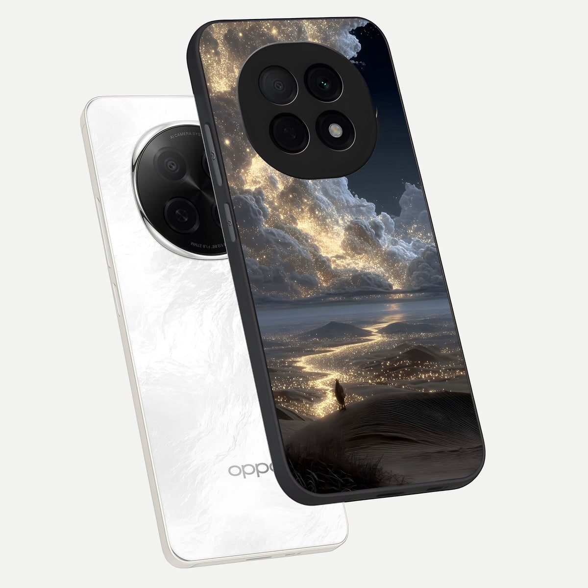  Moonlight Spark Path phone case For Oppo F29 Pro 5G showing premium glass back cover with detailed artwork