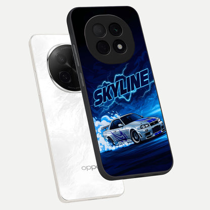  Neon Drift Beast phone case For Oppo F29 Pro 5G showing premium glass back cover with detailed artwork