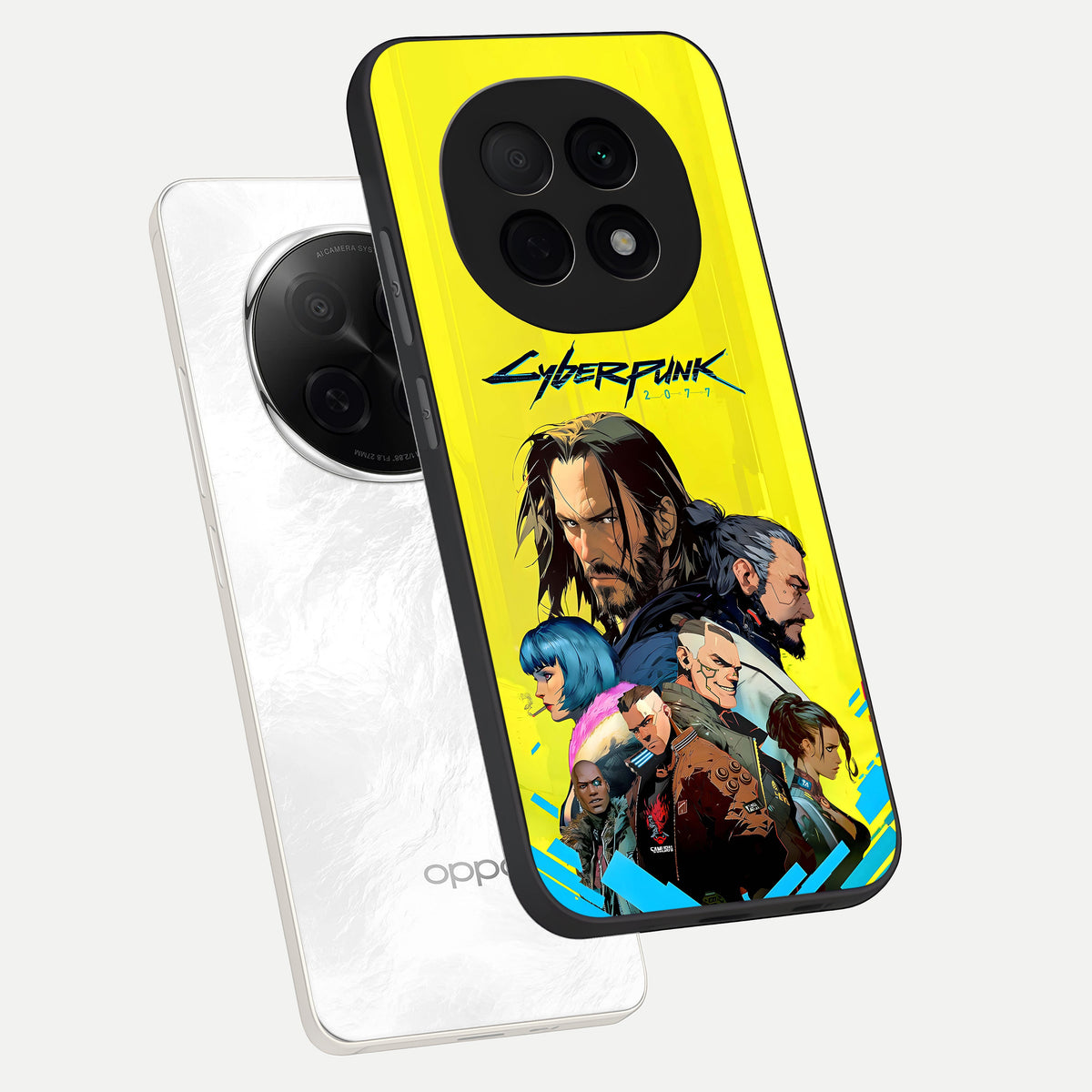  Neon Rebel Genesis phone case For Oppo F29 Pro 5G showing premium glass back cover with detailed artwork