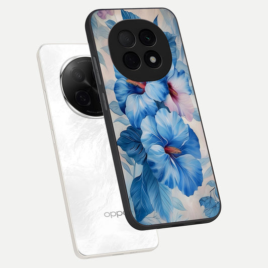  Ocean Hibiscus Grace phone case For Oppo F29 Pro 5G showing premium glass back cover with detailed artwork