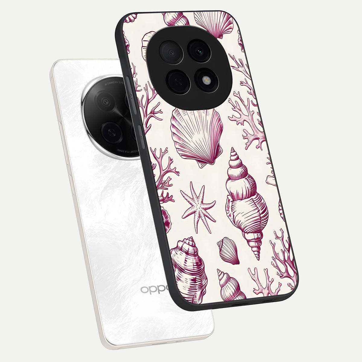  Pink Power Sparks phone case For Oppo F29 Pro 5G showing premium glass back cover with detailed artwork