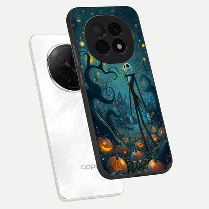  Pumpkin Moonlight Tale phone case For Oppo F29 Pro 5G showing premium glass back cover with detailed artwork