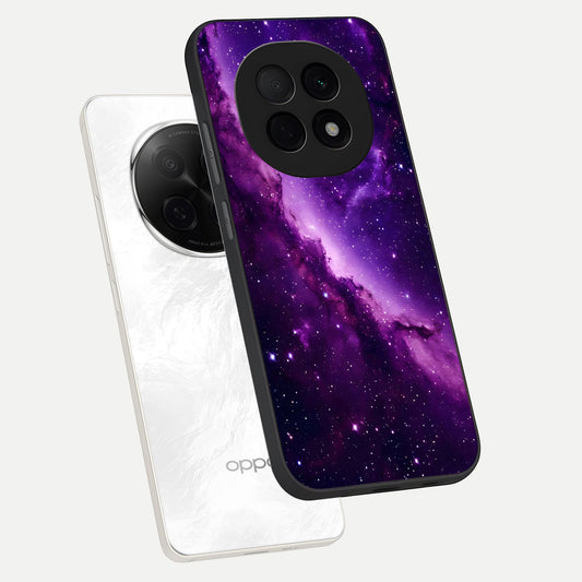  Purple Shade Sky phone case For Oppo F29 Pro 5G showing premium glass back cover with detailed artwork