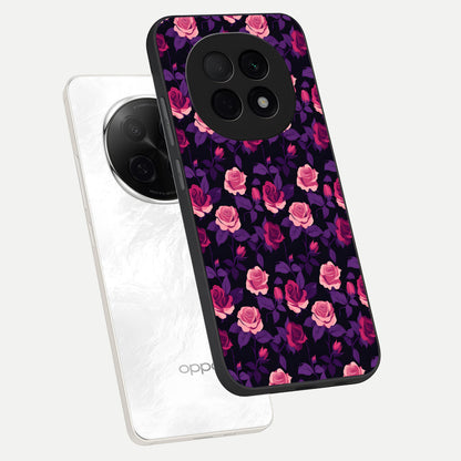  Rose Garden Twilight phone case For Oppo F29 Pro 5G showing premium glass back cover with detailed artwork