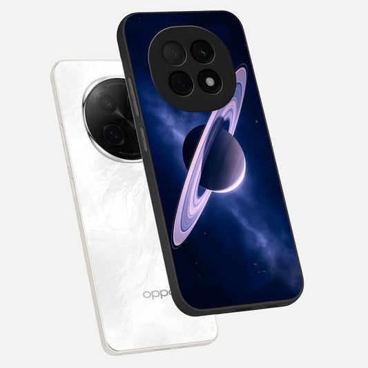  Saturn Ring Mystique phone case For Oppo F29 Pro 5G showing premium glass back cover with detailed artwork