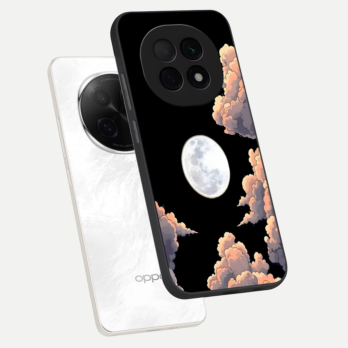  Shade Cloud Moon phone case For Oppo F29 Pro 5G showing premium glass back cover with detailed artwork